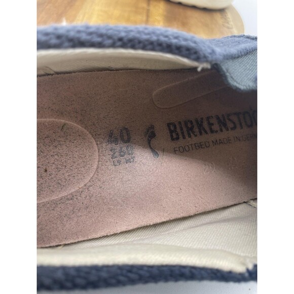 Birkenstock Oswego Shoes Mens 7N Blue Knit Suede Slip On Comfort Casual main image 5